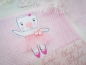 Preview: Schweinchen Ballerina - doodle Stickdatei